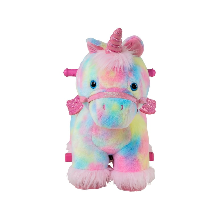 Battery Operated Dynacraft 6v Plush Unicorn Dynacraft 6V Rainbow - Main Image