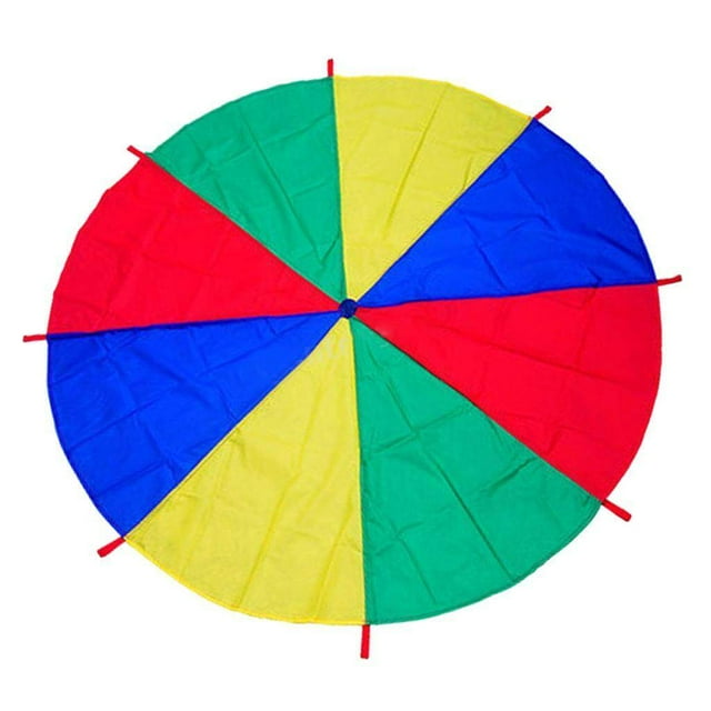 Jouet de Sport d'Exercice de Parachute Arc-en-Ciel pour Enfants, Jeu Extérieur 2 m