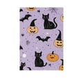 thumbnail image 6 of Yayeee Garden Flag 12" x 18" Double Sided Outdoor Yard Lawn Holiday Decorations, Light Purple Halloween Black Cat, 6 of 6