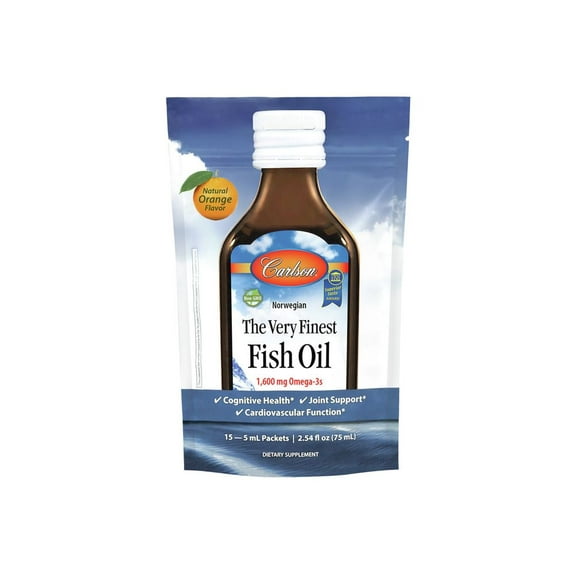 Carlson Norwegian The Very Finest Fish Oil - Orange 15 Pkts