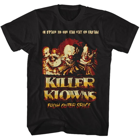 Killer Klowns In Outer Space Black Adult T-Shirt M