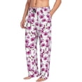 thumbnail image 2 of Xecao Orchids Flowers Men's Straight Lounge Pajama Pants: The Ultimate in Comfortable Sleepwear, 2 of 9