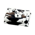 thumbnail image 6 of Home Soft Things Cow Print Double Sided Faux Fur Throw Blanket, Soft Cozy Fuzzy Black and White Throw, 40x60 inches, 6 of 6