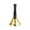 Gold, variant on Gallickan Hand Bells, Silver Steel Service Handbells Black Wooden Handle Diatonic Metal Bells for Christmas, Church, Restaurant, Silver