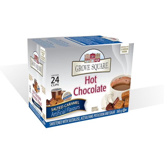 Grove Square Salted Caramel Hot Chocolate Single-Serve Pods 96 count