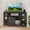 Dark Gray, variant on Uforic Farmhouse Corner TV Stand for 50" TV, Entertainment Center with Sliding Barn Door, Gray Wash
