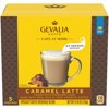Gevalia Cafe at Home Caramel Latte Instant Coffee Specialty Beverage Blend Kit, 5 ct Box