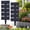 Black, variant on 10/20 Pcs Imitation Stone Garden Fence No-Dig Faux Rock Edging Border, Weatherproof PP Plastic Cobblestone Lawn Yard Flower Bed Patio Edging. (10,Grey)