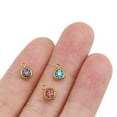 thumbnail image 5 of K-KED 40pcs Golden Mix Color Crystal Birthstone Charms DIY Beads Pendants For Jewelry, 5 of 5