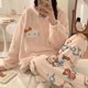 thumbnail image 1 of Anime Hellokittyed Otoño e Invierno pijamas de terciopelo Coral para mujer Kawaii Sanrio Cinnamoroll My Melody Kuromi ropa cálida para el hogar, 1 of 4
