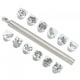 thumbnail image 1 of 12 Piezas De Herramientas De Punzonado, Kit De Herramientas De Punzonado, Estampador De Cuero, Ahorra Tiempo Y Esfuerzo Para Manualidades De Cuero DIY Amantes De Las Manualidades Fáciles De Usar OTVIAP Stamping Punch Tool Kit, 1 of 8
