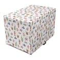 thumbnail image 1 of Sea Life Dog Crate Cover, Colorful Various Sea Creatures and Plants Doodle Drawings Underwater Elements, Easy to Use Pet Kennel Cover Small Dogs Puppies Kittens, 7 Sizes, Multicolor, by Ambesonne, 1 of 6