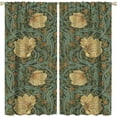 thumbnail image 7 of Vintage Floral Curtains for Living Room,Window Treatments Bedroom Curtain, William Morris Art Style Home Decor Blackout Drapes 2 Panel Set W52xL84in, 7 of 7