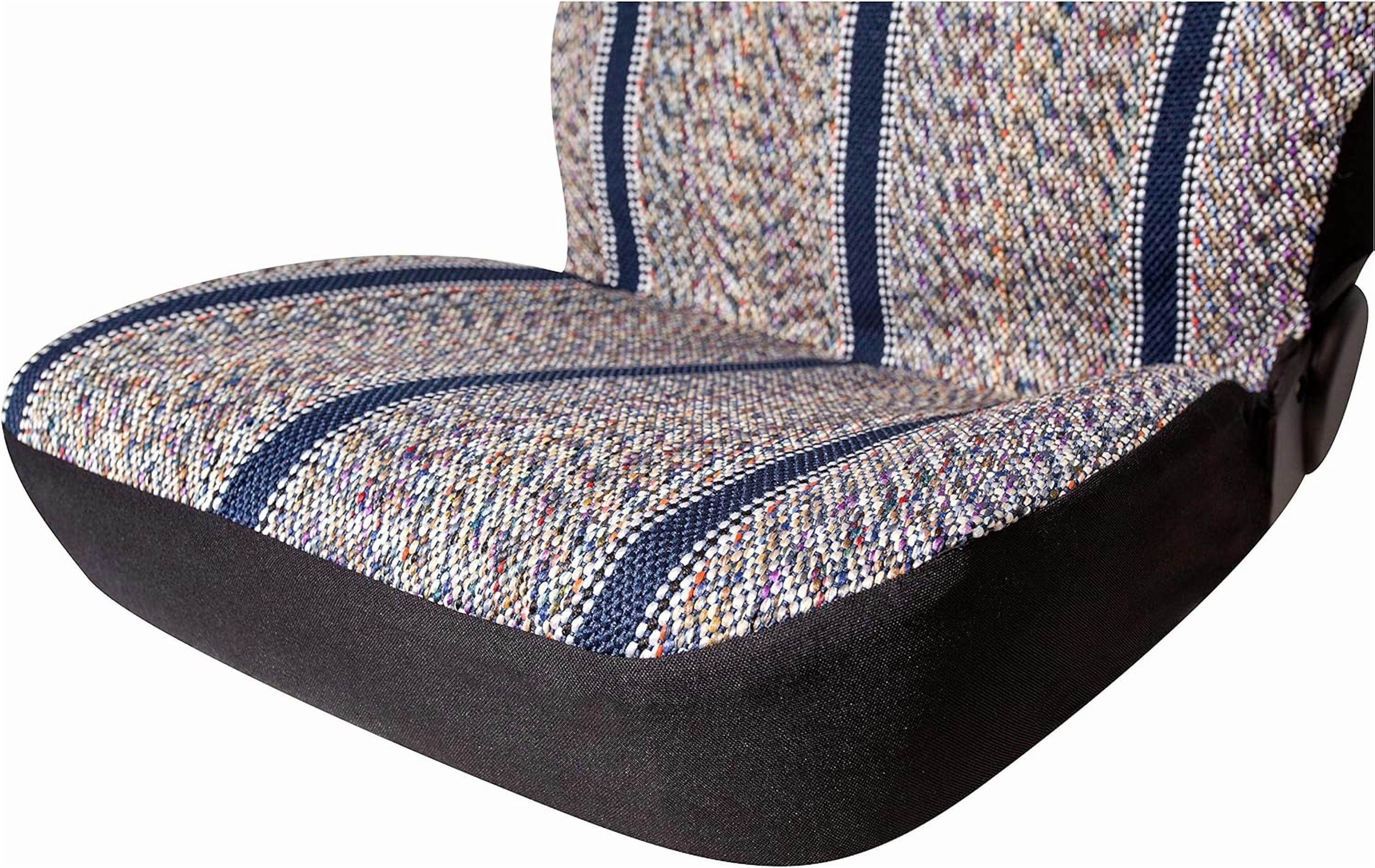 PM  Baja Blanket Bucket Seat Cover for Car, Truck, Van, SUV - Airbag Compatible (2PCS Blue)