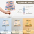 thumbnail image 4 of Blue and Yellow Butterflies Desk Lamp LED Table Nightstand Lamps with 3 Color Temperatures for Home Bedroom Living Room Decor 6x11, 4 of 8