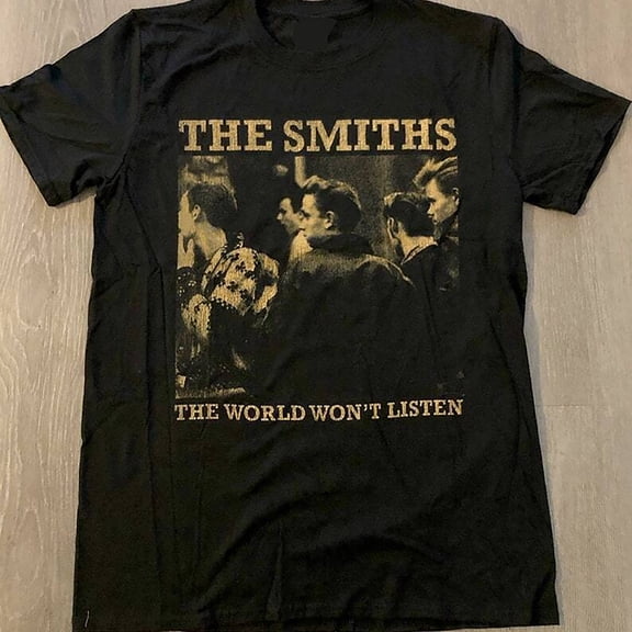 The Smiths The World Won't Listen Black Unisex Tshirt All Size