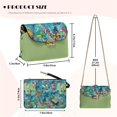 thumbnail image 7 of Pzuqiu Colorful Butterflies Crossbody Bags for Women Leather Lightness Vintage Functional Leather Quilted Shoulder Bag with Chain Strap Fashion Versatile for Teen Girls-Women, 7 of 7