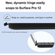 Magnetic Bluetooth Keyboard for Surface Pro 12 (2025) | Multi-Touch Trackpad