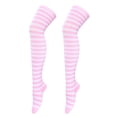 thumbnail image 2 of SAYOO Traje de guantes de medias para mujeres, calcetines rayados a través de la rodilla + guantes sin dedos SAYOO  moda, 2 of 6