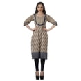 thumbnail image 3 of Moomaya Kurti Droite de Designer pour Femmes Tunique Indienne Imprimée Haut Long Kurta, 3 of 6