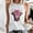 White, variant on Oplxuo Womens Cute Graphic Tank Tops Crewneck Casual Summer Sleeveless Vintage Western Cowgirl Country Music T-Shirts