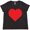 Black Leopard, variant on Inktastic Red Heart Women's Plus Size T-Shirt