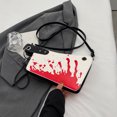 thumbnail image 2 of Bolso Hombro Con para Mujer Cruzado Halloween Cuero PU () Blanco, 2 of 8