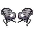 thumbnail image 4 of Jeco Santa Maria Wicker Patio Rockers with Optional Cushion - Set of 2, 4 of 11
