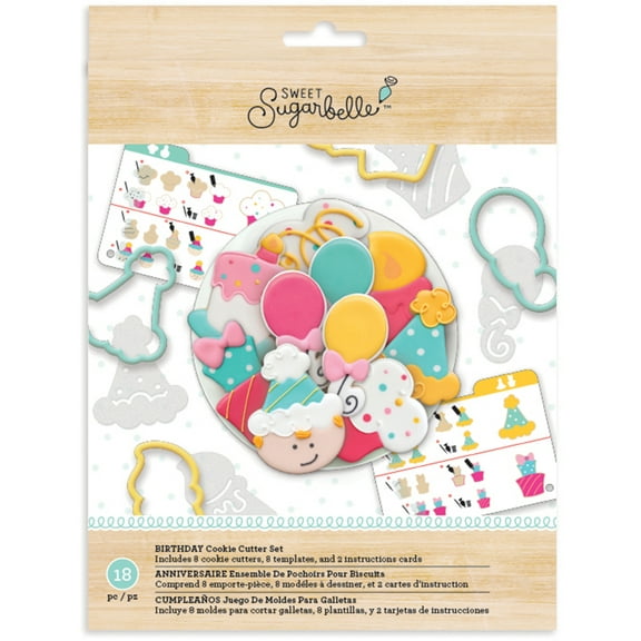 Sweet Sugarbelle Cookie Cutter Set 18/Pkg-Birthday