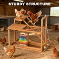 thumbnail image 3 of Chiceken Perches with Swing Set and Ladder, Chicken Roosting Bars for Coop with Chicken Toys, Bells, 3 of 7