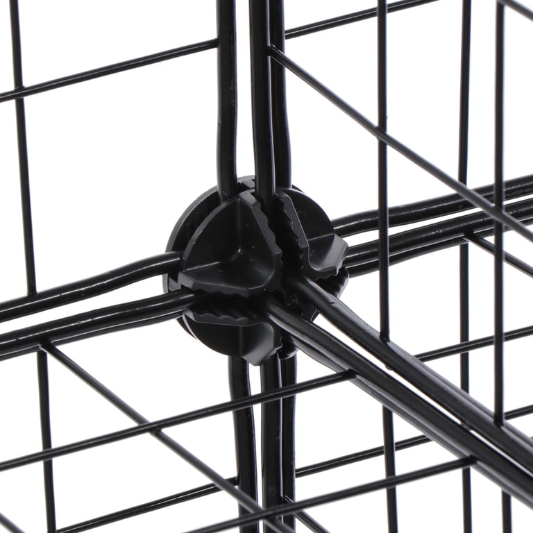 HomGarden 12-Cube Modular Storage Shelves, Black photo 8