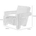 thumbnail image 7 of MEXIYA Hughe Modern Grey Textured Velvet Upholstered Accent Lounge Arm Chair…, 7 of 7