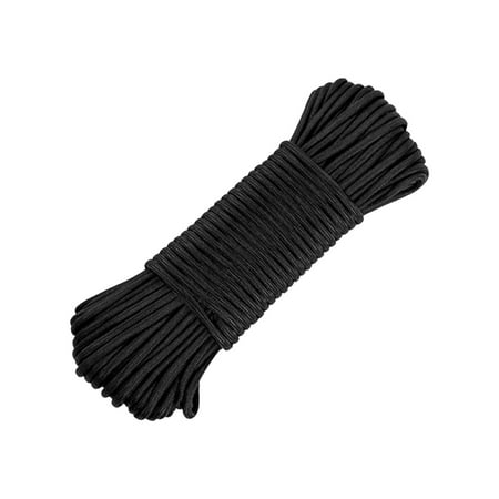 

Lixmnse Outdoor Nylon 9-Core Umbrella Rope for Camping and Emergency Use 15 Meters Long with High Tensile Strength Black