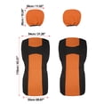 thumbnail image 6 of Unique Bargains 4Pcs Universal Front Car Seat Cover Kit for Most Cars Orange, 6 of 8