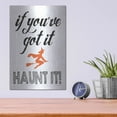 thumbnail image 4 of Luxe Metal Art 'Haunt It' by Lettered & Lined, Metal Wall Art, 12"x16", 4 of 9