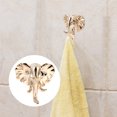 thumbnail image 2 of Dorado animal cabeza modelo gancho resina animal figurilla decorativo pared colgando gancho, 2 of 6