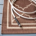 thumbnail image 5 of Safavieh Courtyard Amy Geometric Indoor/Outdoor Area Rug, Chocolate/Cream, 5'3" x 7'7", 5 of 10