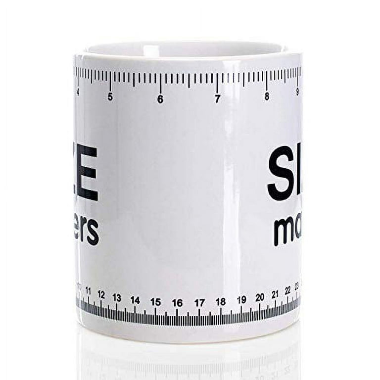 The Size Matters 30 oz Coffee Mug Measuring Tape - 188561000780
