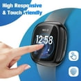 thumbnail image 6 of REQO 8-Pack Screen Protector Case Compatible with Fitbit Versa 3 / Fitbit Sense, Soft TPU Plated Full Protective Bumper Cover [Scratch-Proof], 6 of 8