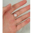 thumbnail image 6 of HeartsAndYou Halo Flower Engagement Ring for Women 2.3ct Round Cut Moissanite 18k White Gold over Silver, 6 of 8