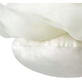 thumbnail image 6 of JWH 3D Handmade Soft Round Decorative Rose Flower Accent Throw Pillow 14inch Creamy White, 6 of 7