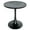 Black, variant on LeisureMod Round Dining Table Modern 27" MDF Wood Tabletop with Steel Pedestal Base for Kitchen and Living Room Bristol Series in Marbled Black