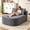 Dark Grey, variant on BSHTI 67.5" Corduroy Oversized Sleeper Sofa, 46" Wide Seat Chaise Lounge with 2 Soft Pillows, Convertible Boneless Sofa Bed for Living Room, Deep Seat, Green, No Assembly Required