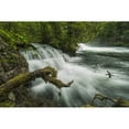 thumbnail image 2 of A river flows over a small waterfall in Nisgaa Memorial Lava Bed Provincial Park; British columbia  Canada, 2 of 2
