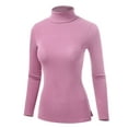 thumbnail image 2 of FashionMille Women's Ribbed Slim Fit Lightweight Long Sleeve Turtleneck Sweater, 2 of 4