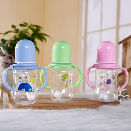 150mL Baby Bottle Grip Handle For Baby Wide Mouth PP Baby Feeding Bottles Baby Bottle Accessories Color