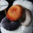 thumbnail image 6 of Round Throw Pillow Velvet Home Decoration Pleated Round Pillow Cushion for Couch Chair Bed Car, 6 of 9
