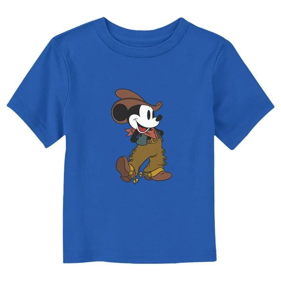 Toddler's Mickey & Friends Cowboy Mousey Graphic Tee Royal Blue 4T