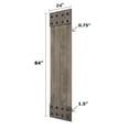 thumbnail image 5 of Mid-Century Style 24in.X 84in. Smoky Gray  Finished Knotty Pine Wood Barn Door with  Hardware Kit, 5 of 7