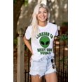 thumbnail image 3 of Funny Nerdy Aliens UFOs Believers Plus Size Crewneck Graphic Tee Shirt Brisco Brands 2X, 3 of 4